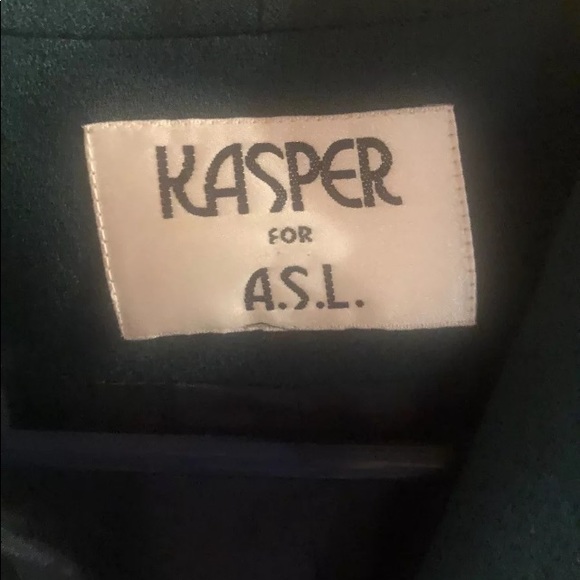 Kasper blazer size 12 emerald green wool - Picture 4 of 8